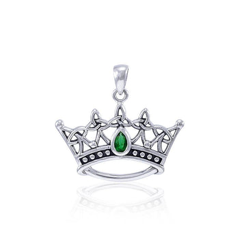 Triquetra Crown Sterling Silver Pendant TPD4166 - Jewelry